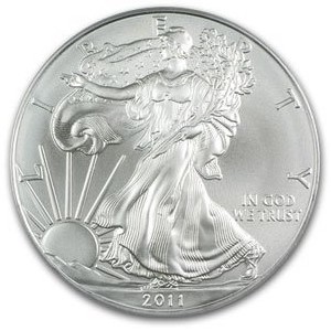 Silver bullion coin in Denver