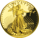 Gold liberty coin at Mile High Coin in Denver CO