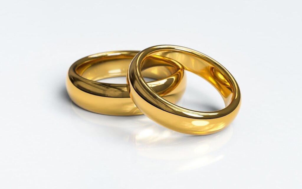 Two gold rings