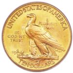 Indian head coin back