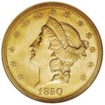Liberty eagle gold coin back