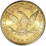 Liberty head gold coin back