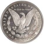 Morgan silver dollar coin back